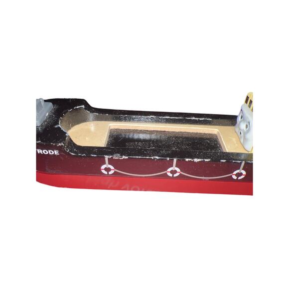 Thomas & Friends Wooden Railway Bulstrode Boat Ship Barge red and black - Picture 5 of 6
